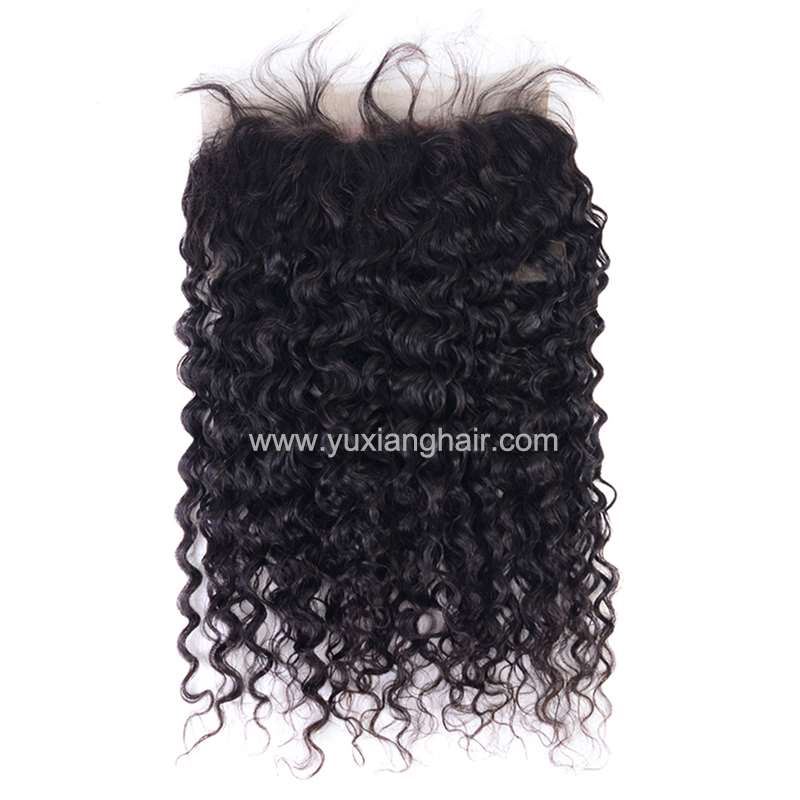 Curly wave 360 closure