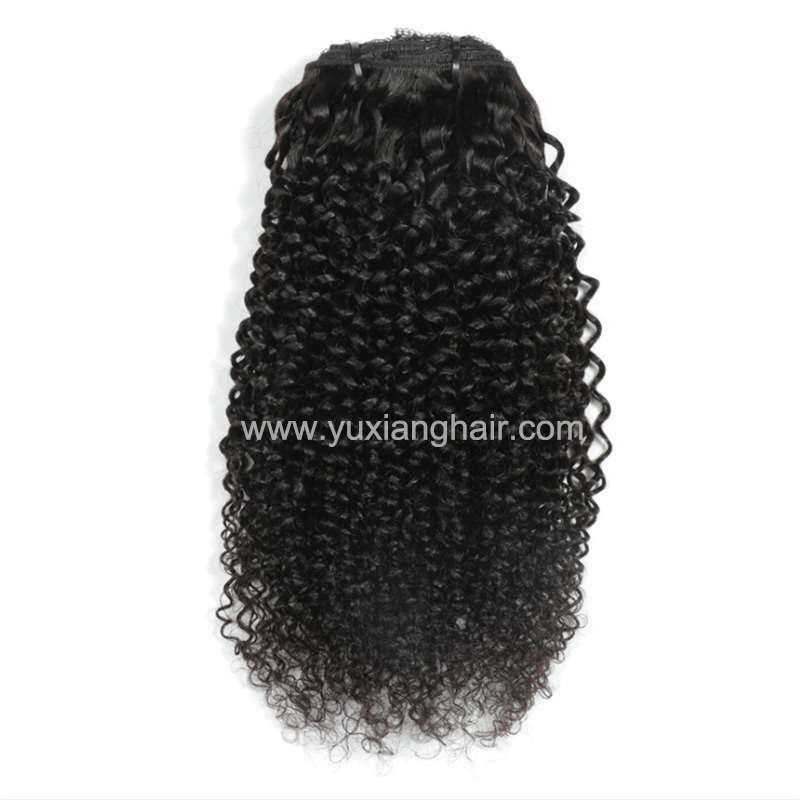 Clip human hair Curly