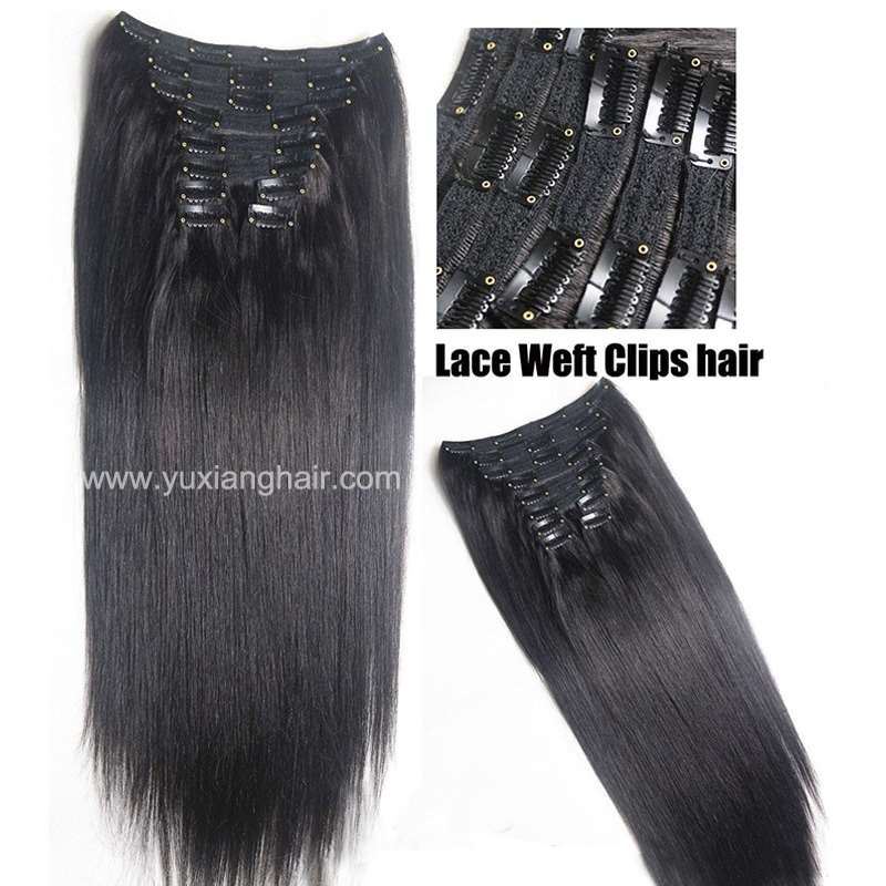 Straight Clip in hair extensions