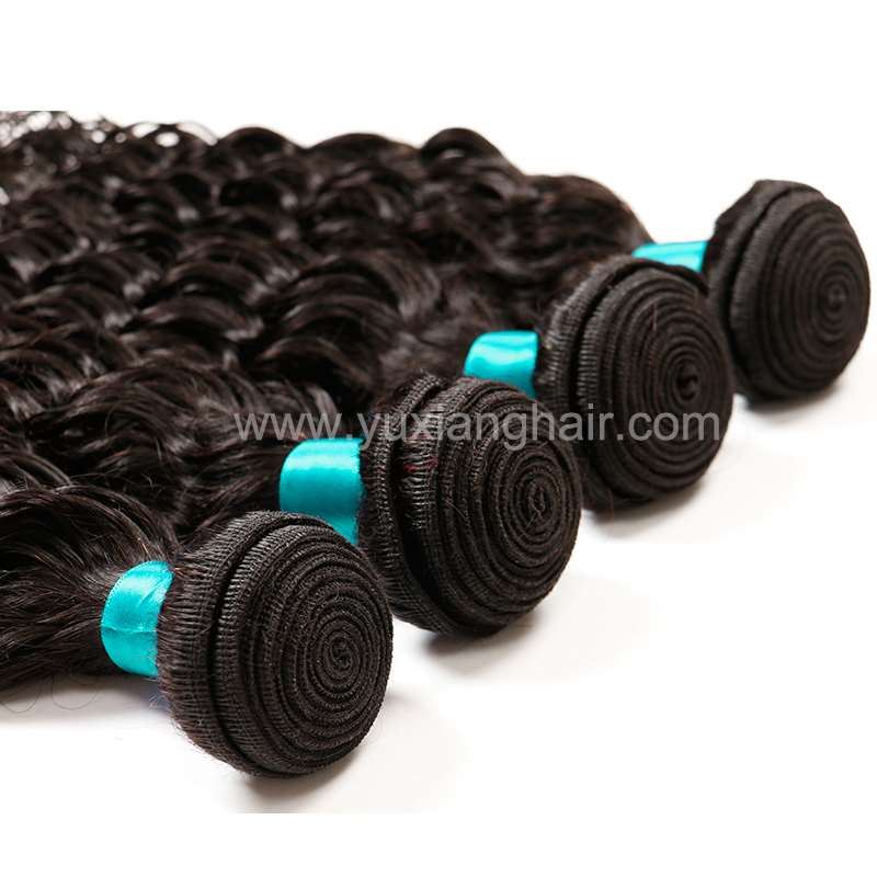 Natural color deep wave brazilian hair