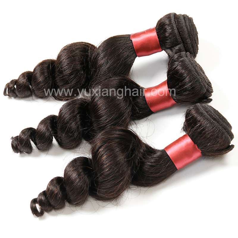Natural color loose wave Indian Hair