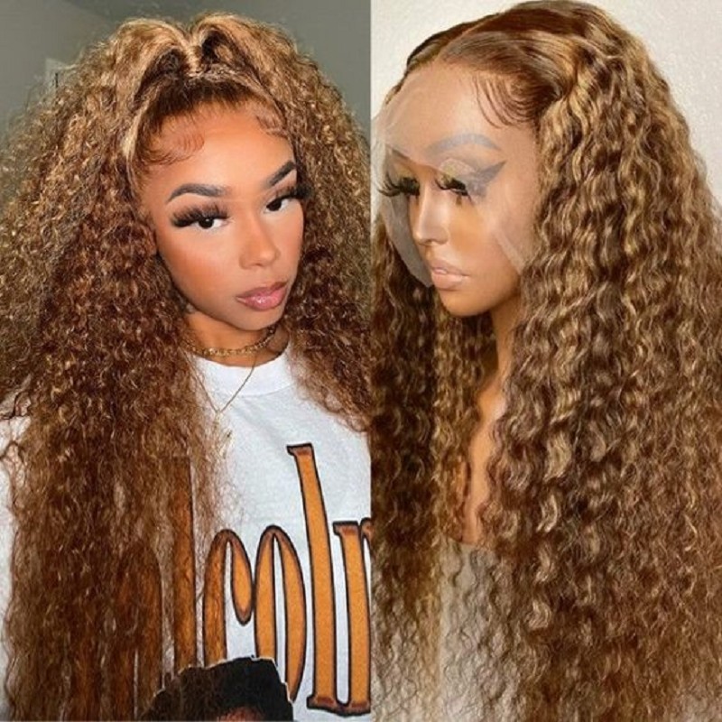 13x4 lace wig p4 27 Ombre two tone deep wave