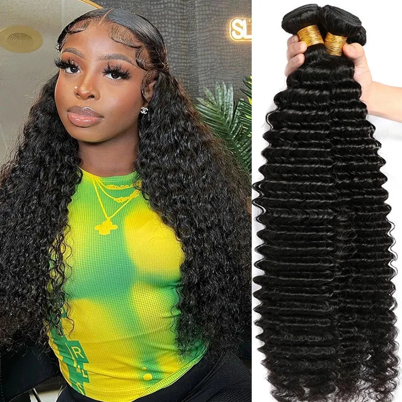 Brazilian hair deep wave natural color