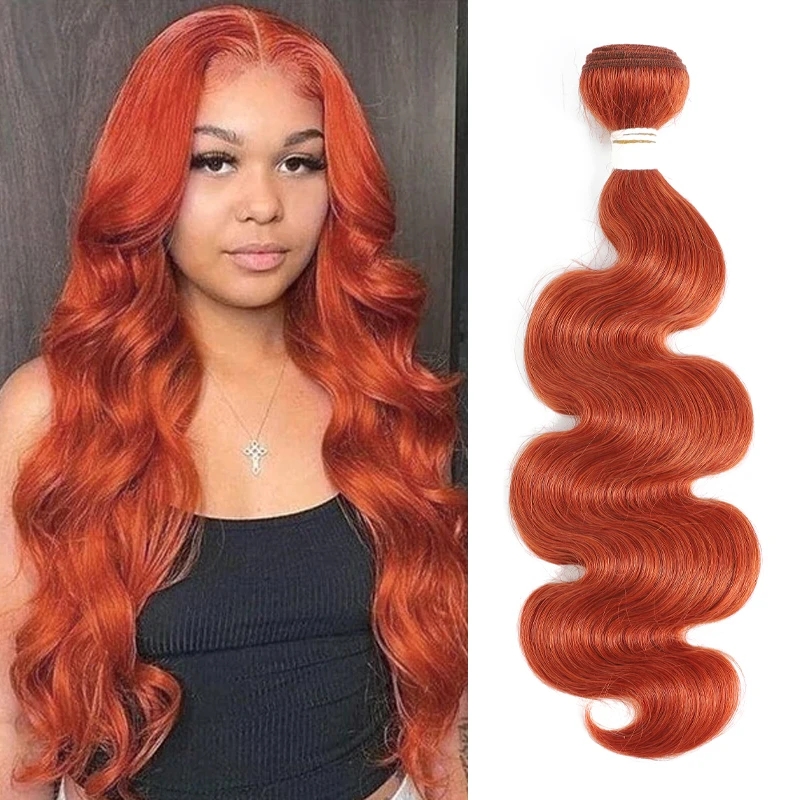 peruvian  hair body 350 Ginger Orange