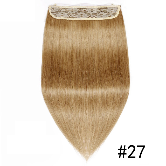 wrie in hair extensions with 4 clips honey blonde color  27#