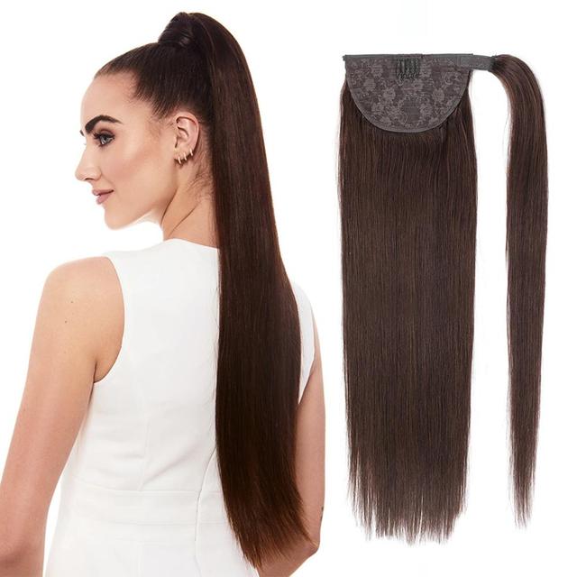 pony tail dark brown color 2#