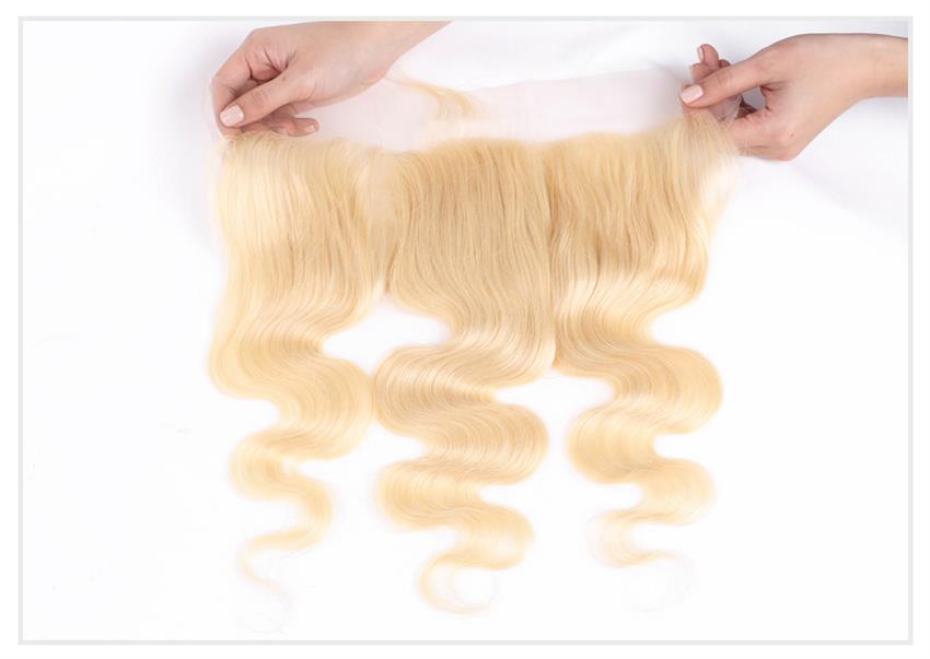 13x4 lace frontal  613 white color body wave