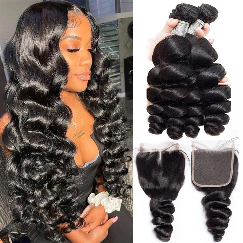 peruvian  hair loose wave bundles