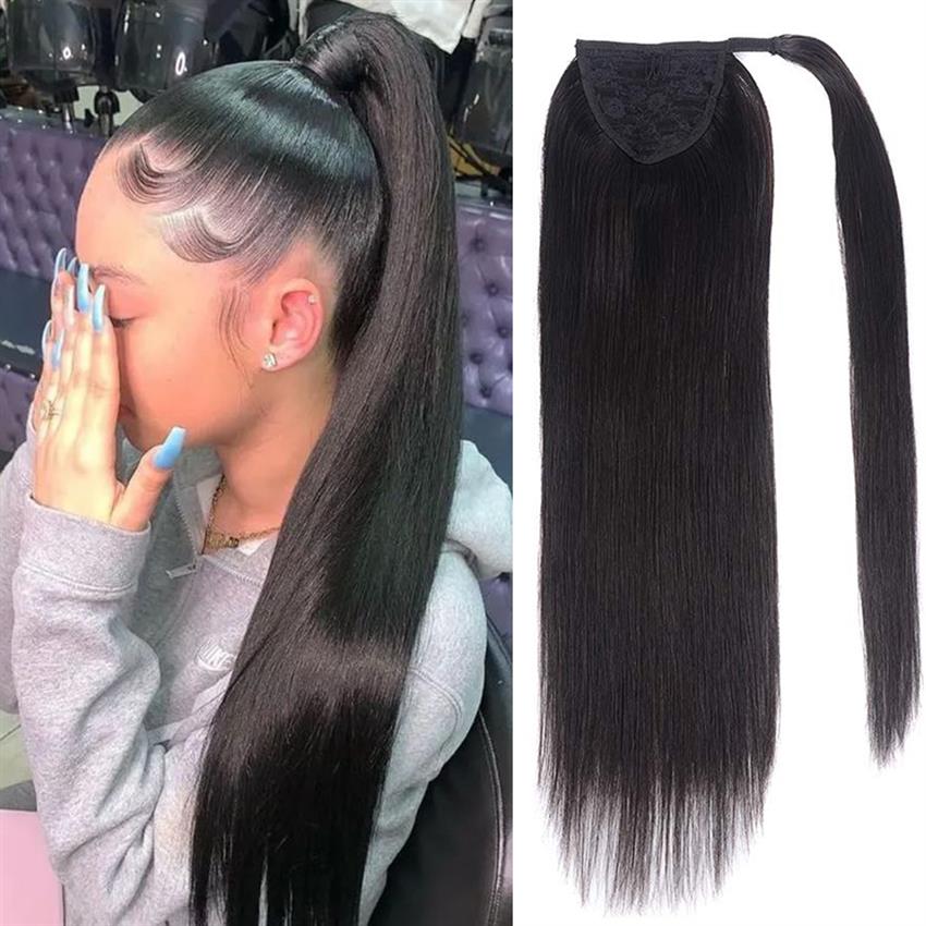 pony tail natural color 1B#